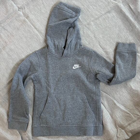 Nike Other - Nike Kids' SMALL Sportswear Club Fleece Hoodie, Grey / White